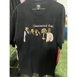 FLEETWOOD MAC 1997 Tour T-shirt XL Black Cotton Double Sided Vintage